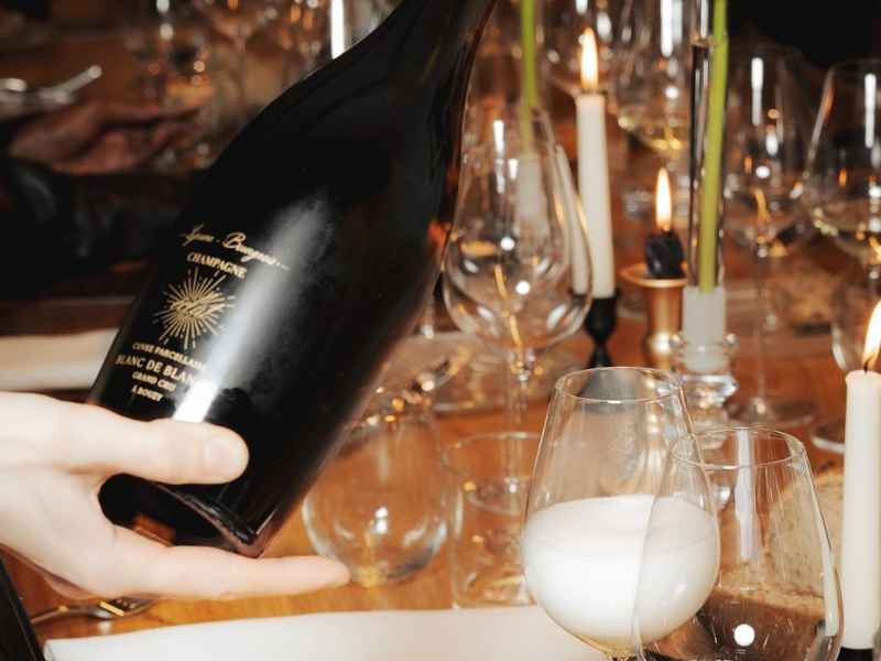 Service champagne